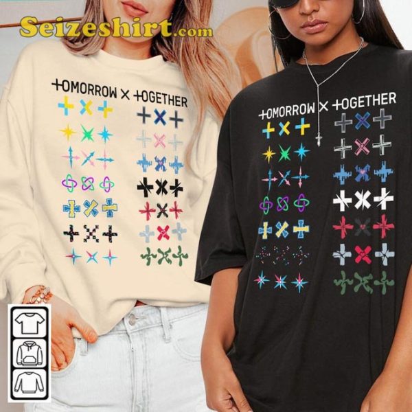 Tomorrow x Together Kpop All Album TXT Graphic Music Concert Shirt