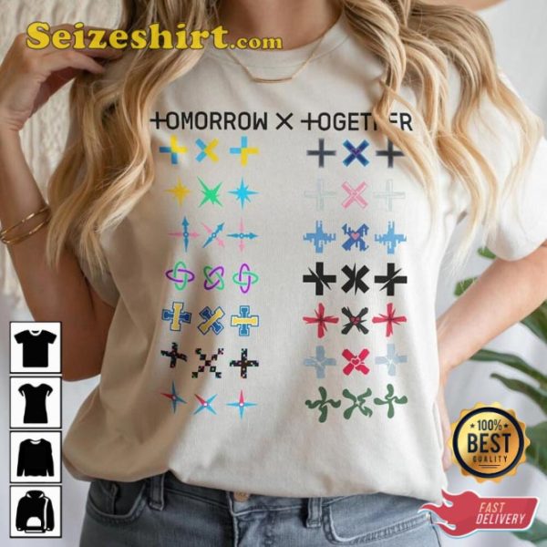 Tomorrow x Together Kpop All Album TXT Graphic Music Concert Shirt