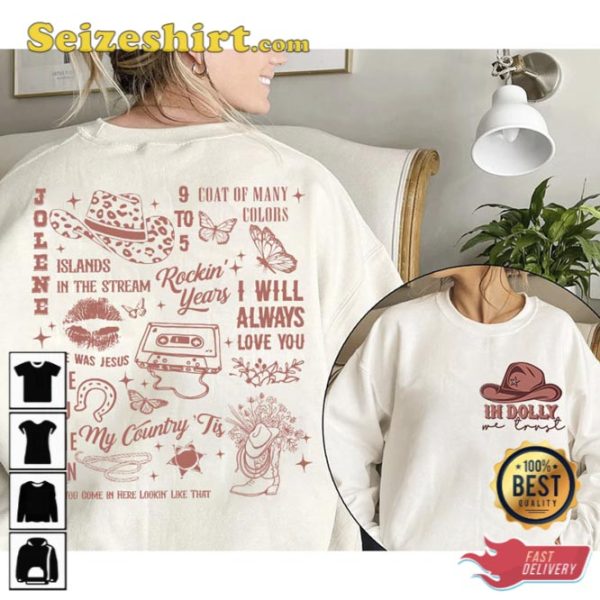 Trendy Cowboy In Dolly We Trust Sweatshirt Gift For Fan