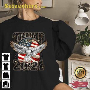 Donald Trump 2024 Maga Distressed Unisex Sweatshirt