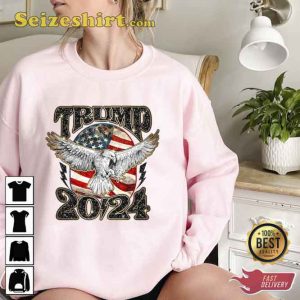 Donald Trump 2024 Maga Distressed Unisex Sweatshirt