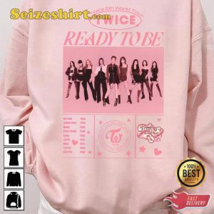 Twice Album Ready To Be World Tour 2023 Shirt Gift For ONCE
