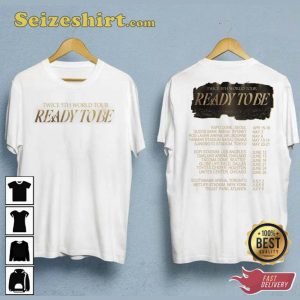 Twice On 5th World Tour 2023 Ready To Be Music Concert T-Shirt