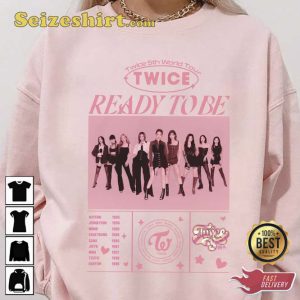 Twice Ready To Be World Tour Vintage Graphic Shirt