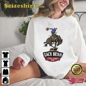 Two Step In Zach Bryan Vintage Music Tour Shirt