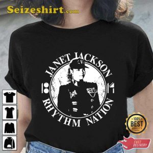 Twojan Janet Jackson Rhythm Nation Diamond World American T-Shirt