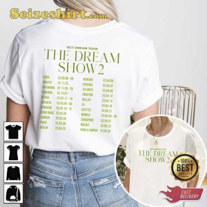 Unisex The Dream Show Tour Printed 2 Slides Tee Shirt