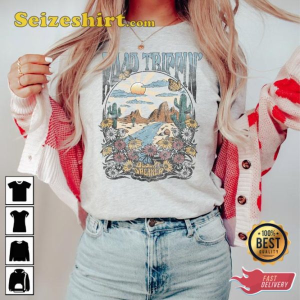 Vacation Road Trippin Floral Ocean Desert Adventure Summertime T-Shirt