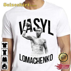 Vasyl Lomachenko T Shirt Cool Gift Boxer Boxing Gloves Ukraine Olympics Tee