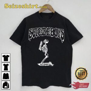 ViaSuicideBoys Skeleton Shirtntage Suicideboys Rapper Shirt