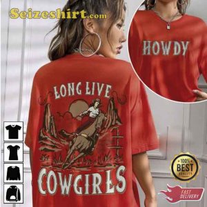 Vintage 90s Wild West Long Live Cowgirls Sweatshirt