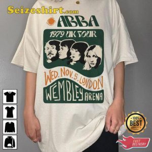 Vintage ABBA 1979 UK Tour Wembley Arena Unisex Tee3