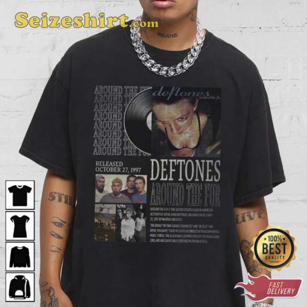 Vintage Bootleg Inspired Tee Deftones Around The Fur T-Shirt