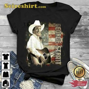 Vintage George Strait Country Music Flag America Unisex T-Shirt