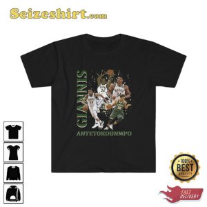 Vintage Giannis Antetokounmpo Basketball Sports Milwaukee Bucks Fan T-Shirt