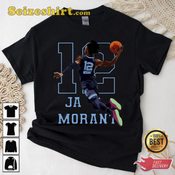 Vintage JaMorant Dunk Retro 90s Black T-Shirt Gift For Fan