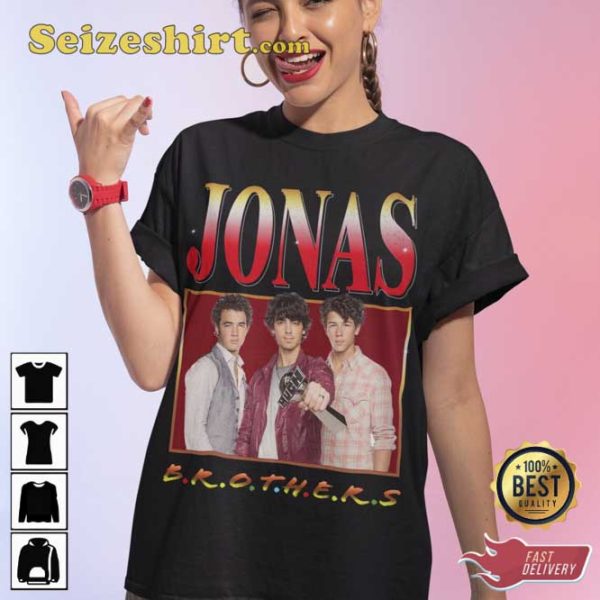 Jonas The Brothers Gift For Fan Pop Rock Music T-Shirt Design