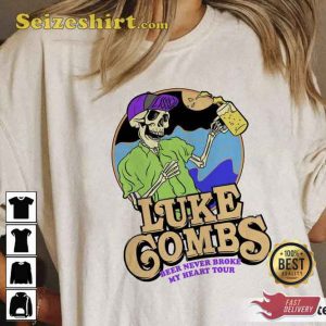 Luke Combs Beer Never Broke My Heart World Tour Shirt