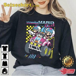 Vintage Mario Kart Nintendo Sweatshirt Cute Mario Tee 1
