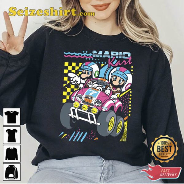 Vintage Mario Kart Nintendo Sweatshirt Cute Mario Tee