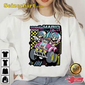 Vintage Mario Kart Nintendo Sweatshirt Cute Mario Tee 2