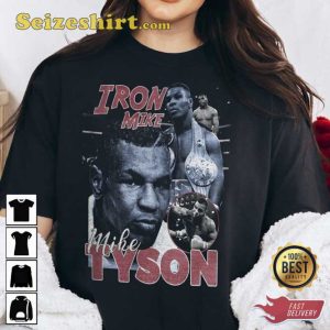 Vintage Mike Tyson Iron Punch Power Graphic T-shirt