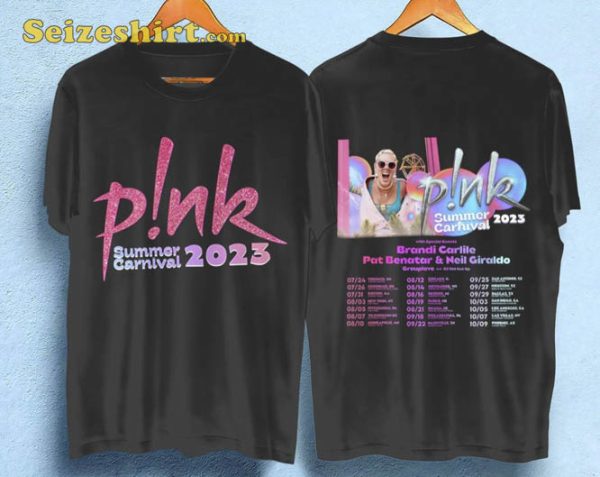 Vintage Pink Summer Carnival Tour 2023 Sweatshirt Graphic