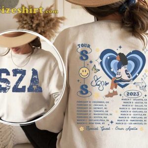 Vintage S.Z.A Tour 2023 2 Side Unisex Shirt (1)