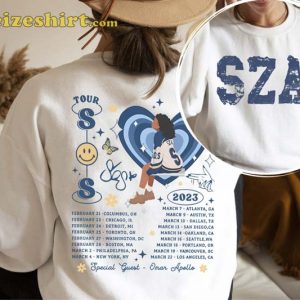 Vintage S.Z.A Tour 2023 2 Side Unisex Shirt (2)