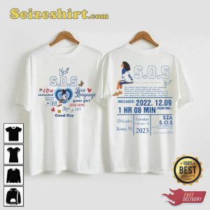 Vintage SZA SOS Ctrl Love Language Tour 2023 Unisex T-Shirt