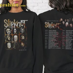 Vintage Slipknot Evolution Through The Year 2023 Tour T-shirt