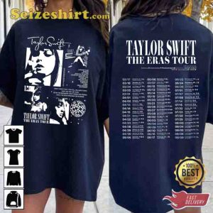 Vintage Taylor The Eras Tour 2023 Tshirt Gift Lovers