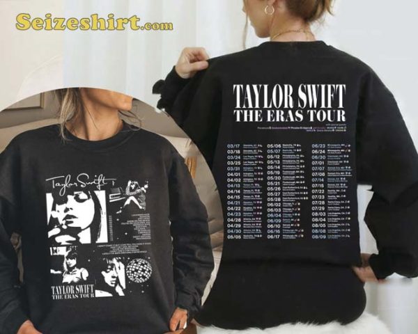 Vintage Taylor The Eras Tour 2023 Tshirt Gift Lovers