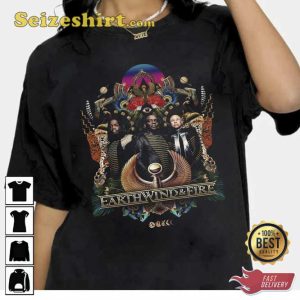 Vintage Wind Fire Miraculous Supernatural Tour Santana Earth Band Unisex T-Shirt