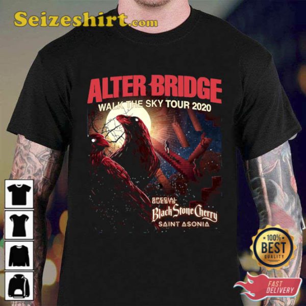 Walk The Sky Tour Alter Bridge Black Stone Cherry Saint Asonia T-Shirt