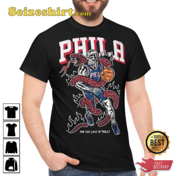 Warren Lotas For The Love of Philadelphia 76ers Basketball Shirt