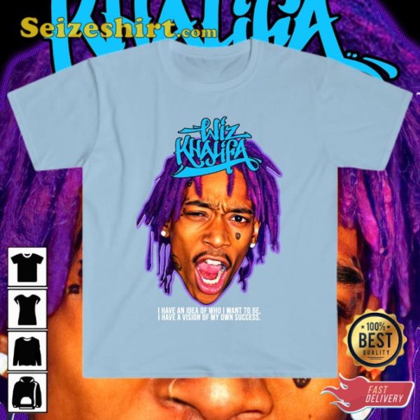 Wiz Khalifa Rapper Who I Want To Be Rap Quote Music Concert T-shirt
