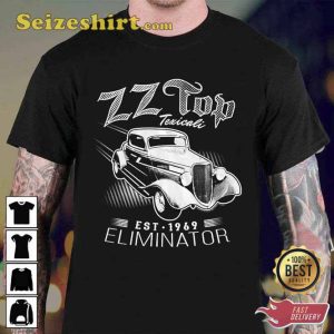 ZZ Top Eliminator Car Texicali 1969 Art Rock Top Live Concert T-Shirt