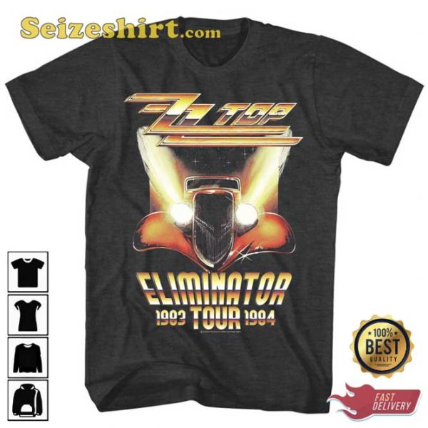 ZZ Top Eliminator Tour Rock And Roll Tee Shirt