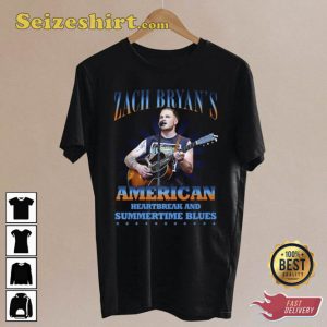 Zach Bryan Singer Vintage Bootleg 90s Black T Shirt