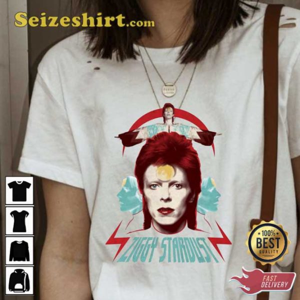 Ziggy Startdust David Bowie Graphic Shirt
