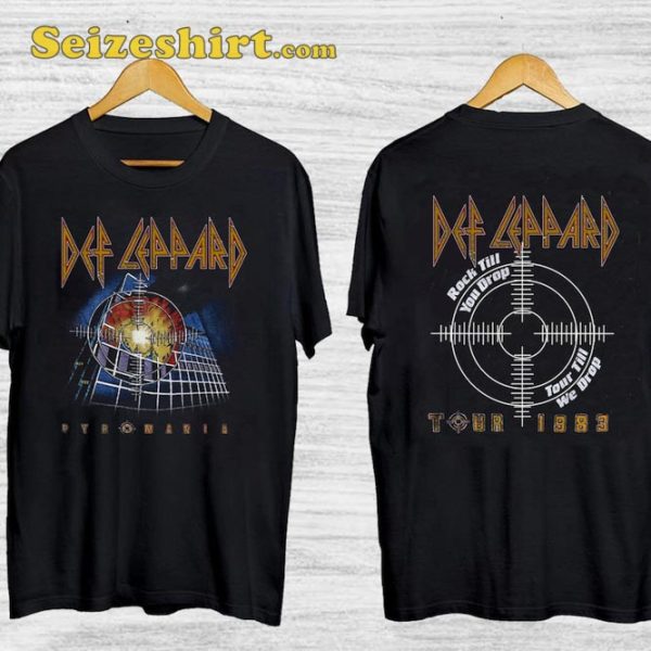 1983 Def Leppard Pyromania Tour Unisex Shirt For Fans