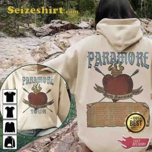 2 Side Vintage Paramore Heart American Tour 2023 Sweatshirt