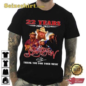 22 Years Anniversary Chris Stapleton 2001 2023 Tour T-Shirt