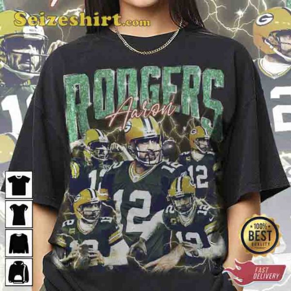 Aaron Rodgers Merch MVP Football T-Shirt