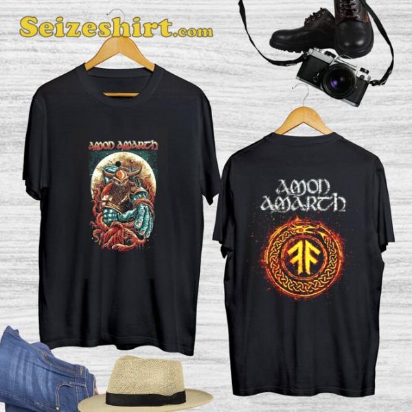 Amon Amarth The Pursuit Of Vikings Tour Music Concert Tee