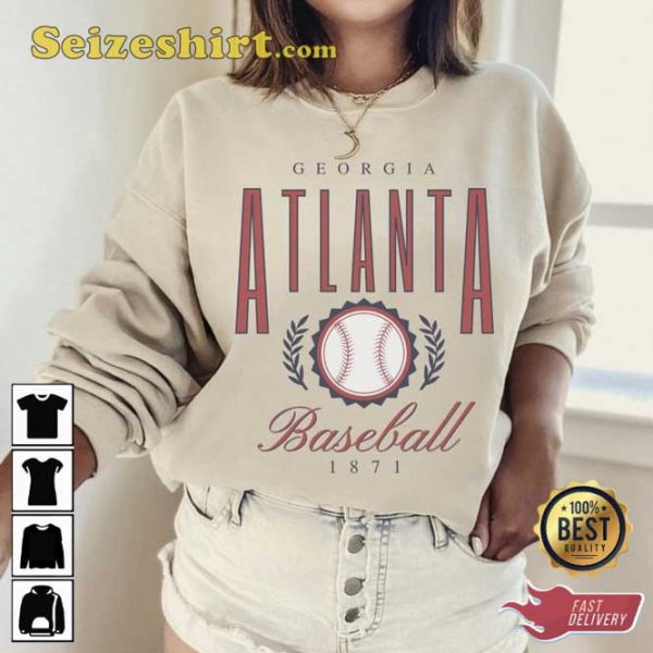 Atlanta 1871 Baseball Vintage Unisex Sweatshirt