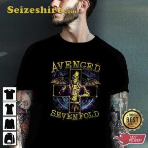 Avenged Sevenfold Rock N Roll Skull Cross T-Shirt