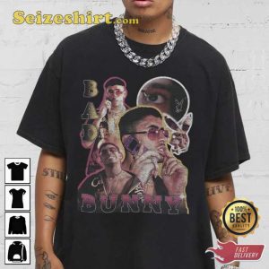 Bad Bunny Hip Hop 90_s Style Rap Retro Graphic Feb Unisex Gifts Fan T-Shirt1