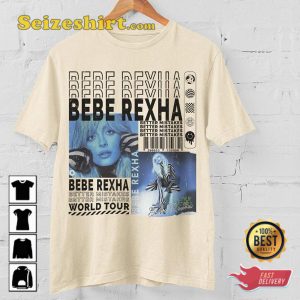Bebe Rexha World Tour Better Mistakes Album Vintage Tee Shirt